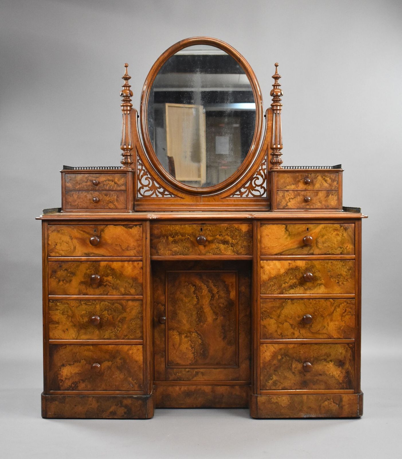 Victorian Burr Walnut Dressing Table photo furniture