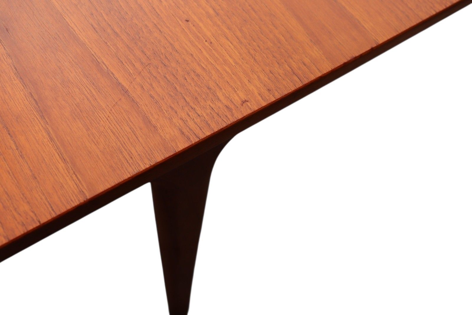 Furniture Mid Century McIntosh Teak Double Butterfly Leaf Large Extending Dining Table photo
