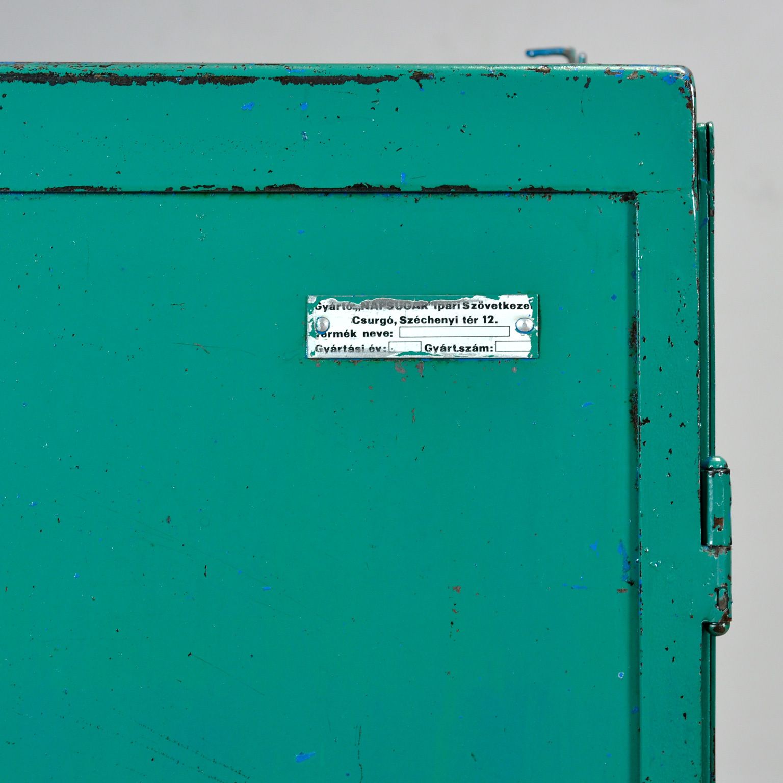 Iron Industrial Cabinet, 1970s photo vintage