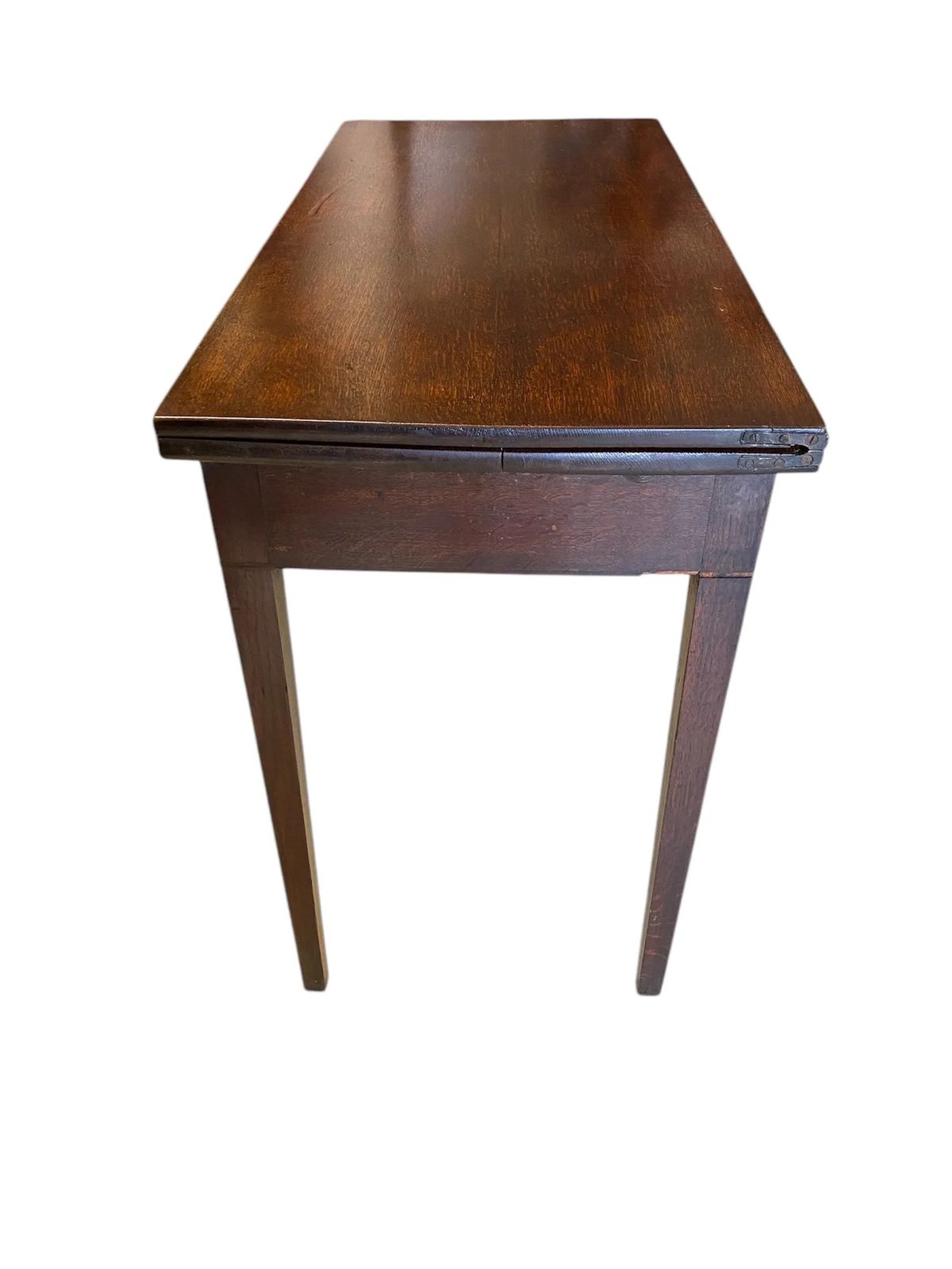 Antique Georgian Oak Country Side Table With Single Drawer photo for sale
