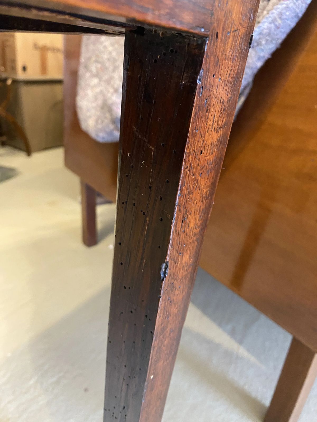 photo buy Antique Georgian Oak Country Side Table With Single Drawer
