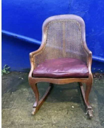 Victorian Woven Childs Rocking Chair