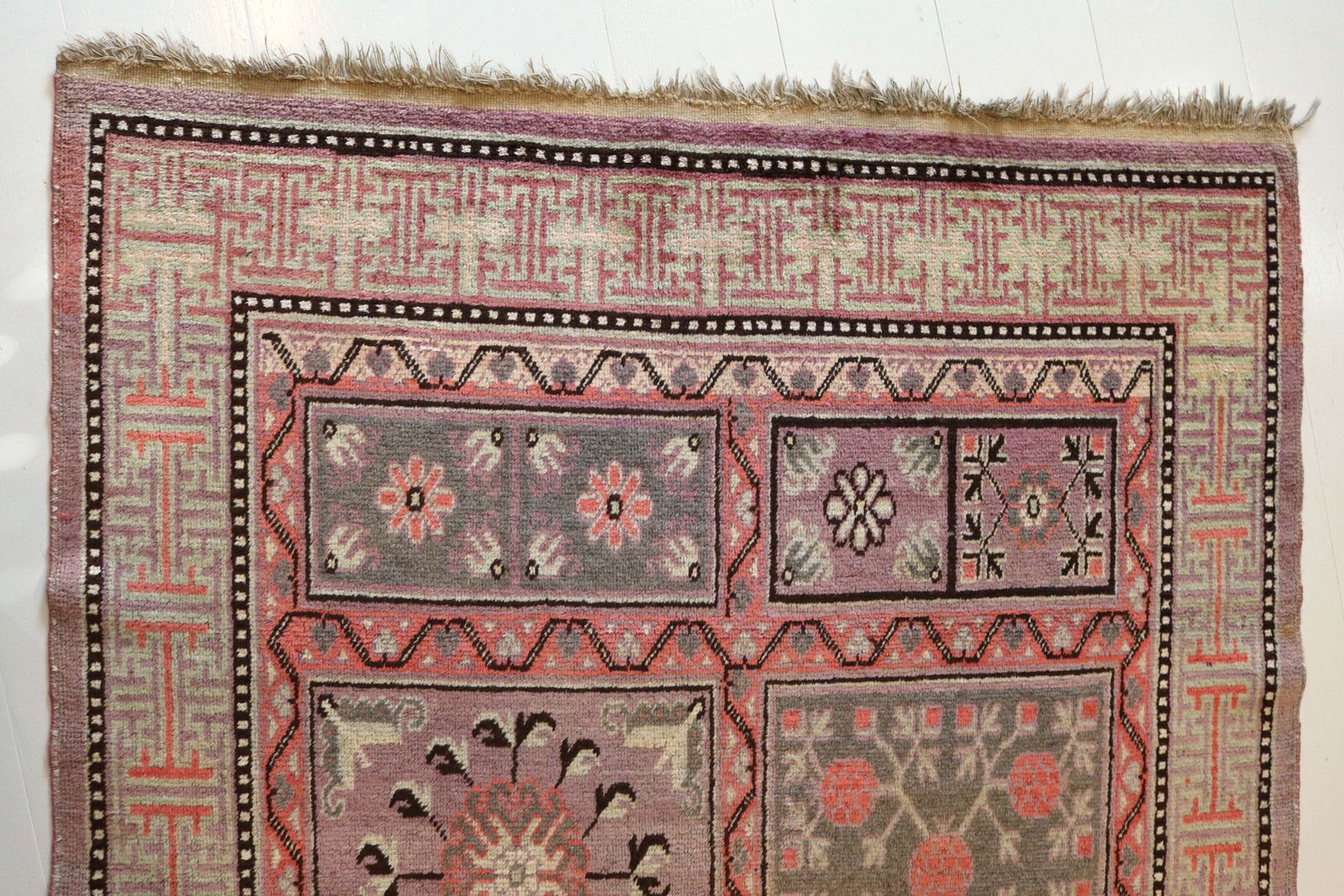 Antique East Turkestan Qotan (Khotan) Rug, 275 × 138 Cm, Circa 1900 photo Textiles