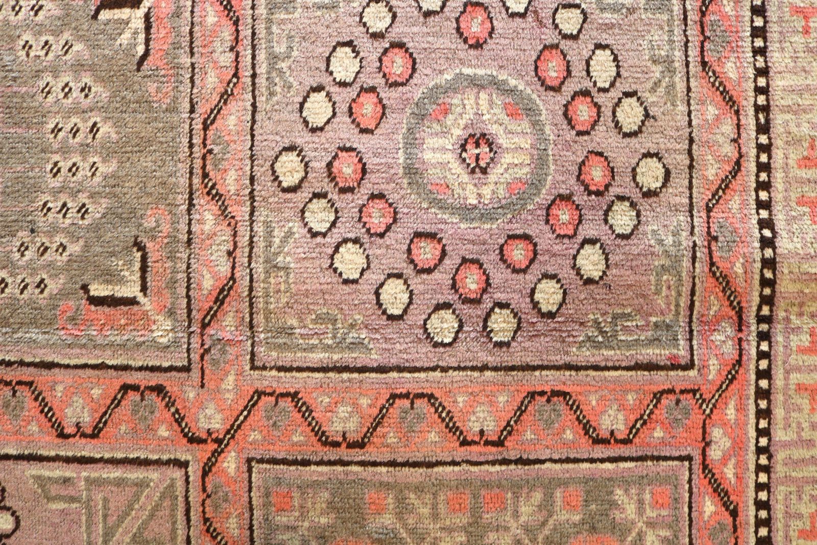 photo for sale Antique East Turkestan Qotan (Khotan) Rug, 275 × 138 Cm, Circa 1900