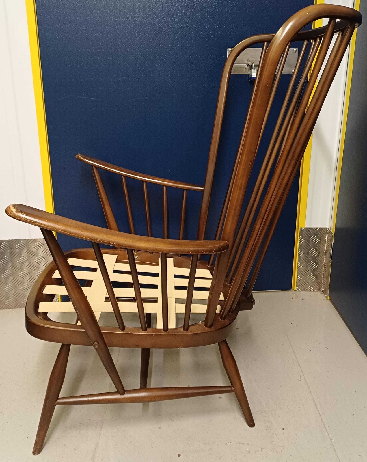 photo furniture Ercol Evergreen 913 Lounge/Easy High Back Chair   Dark Finish To Frame   Free Delivery Within 50 Miles, Further "At Cost"