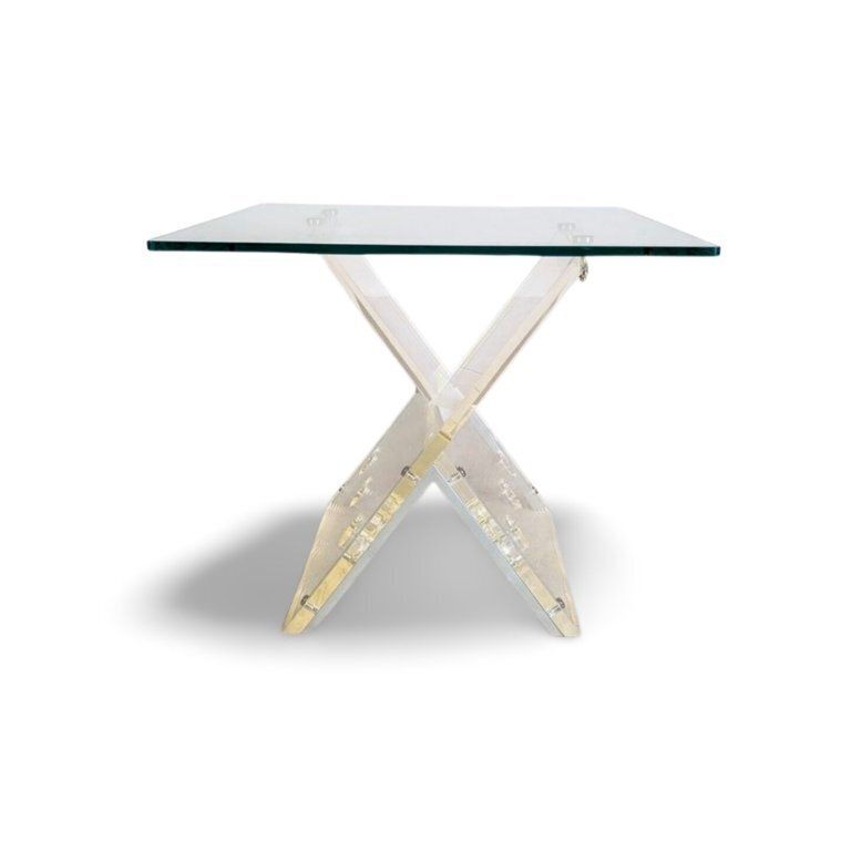 Coffee Table, Acrylic Glass, Glass, 1970s/1980s Design, Side Table, Space