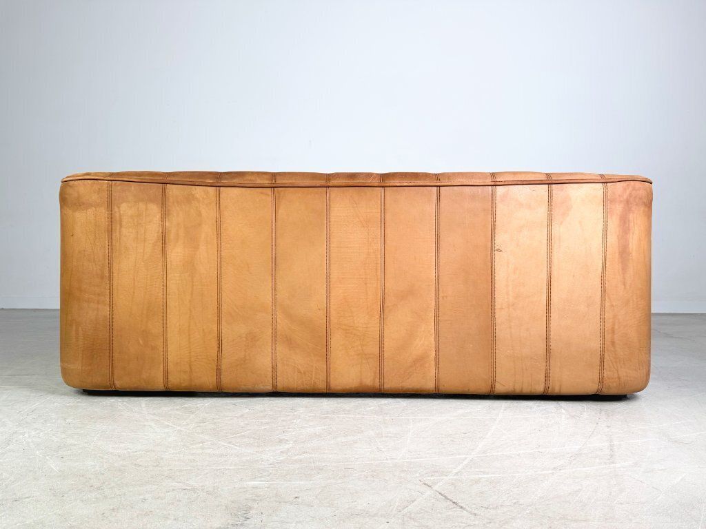 Original De Sede Ds44 Three Seater Buffalo Leather Sofa Designer Couch photo vintage