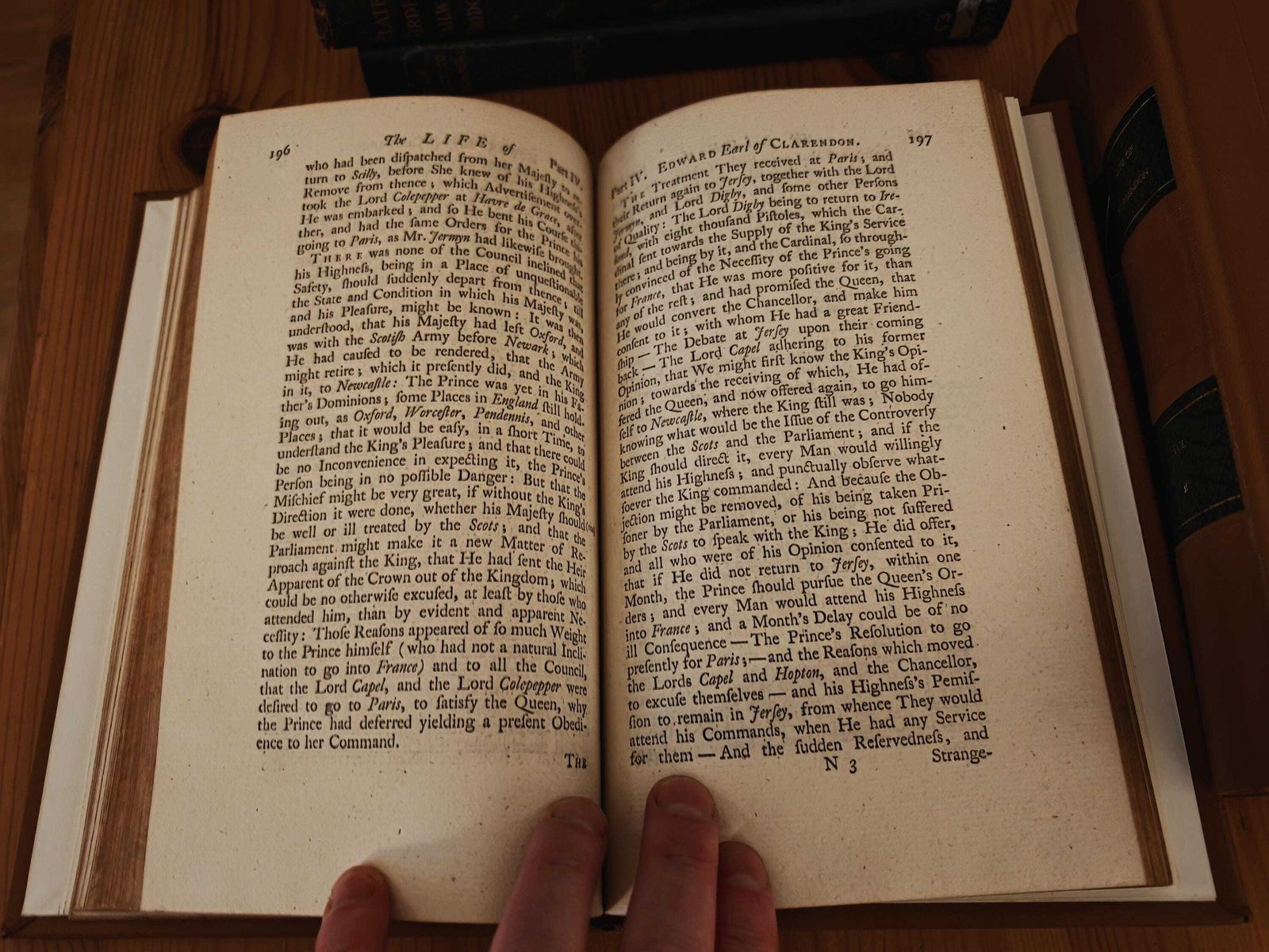 photo furniture The Life Of Edward Earl Of Clarendon, Written By Himself, 1761. Clarendon Printing House. Rebound, Original Paper   Vg To Exc. Antique Copy.