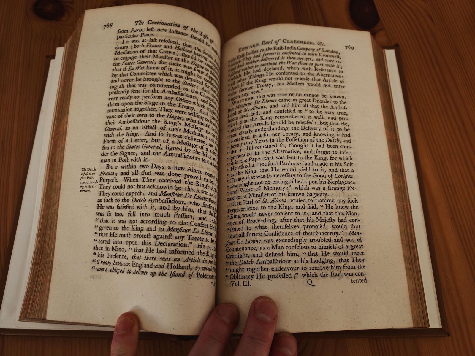 photo vintage The Life Of Edward Earl Of Clarendon, Written By Himself, 1761. Clarendon Printing House. Rebound, Original Paper   Vg To Exc. Antique Copy.