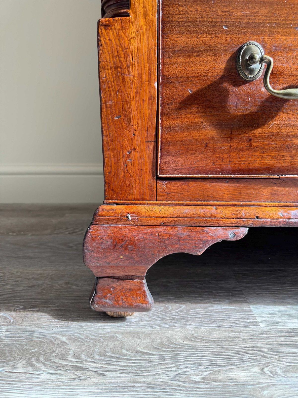 Antique George III Large Chest Of Drawers With Storage Chest Blanket Box On Top photo Furniture