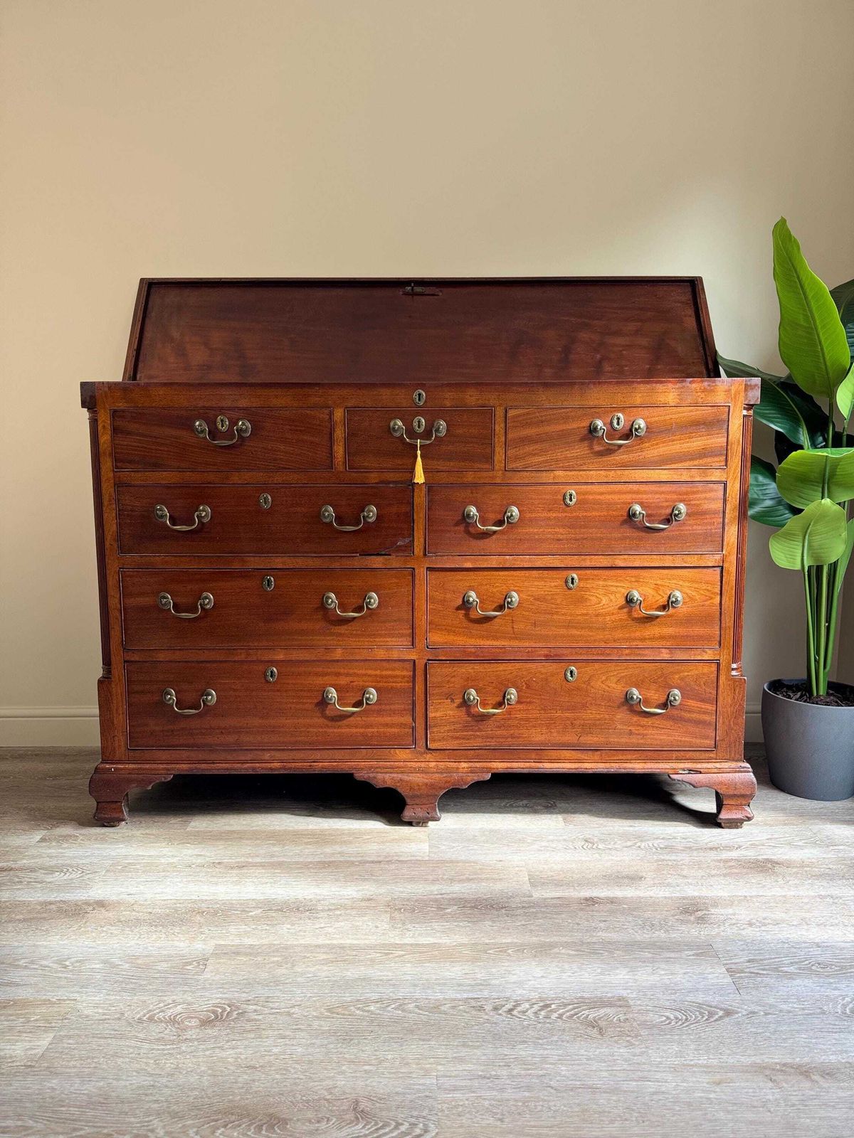 Antique George III Large Chest Of Drawers With Storage Chest Blanket Box On Top photo buy