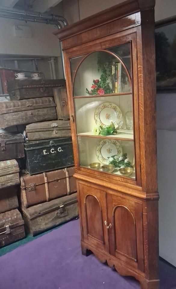 Antique Victorian Mahogany Corner Unit photo furniture