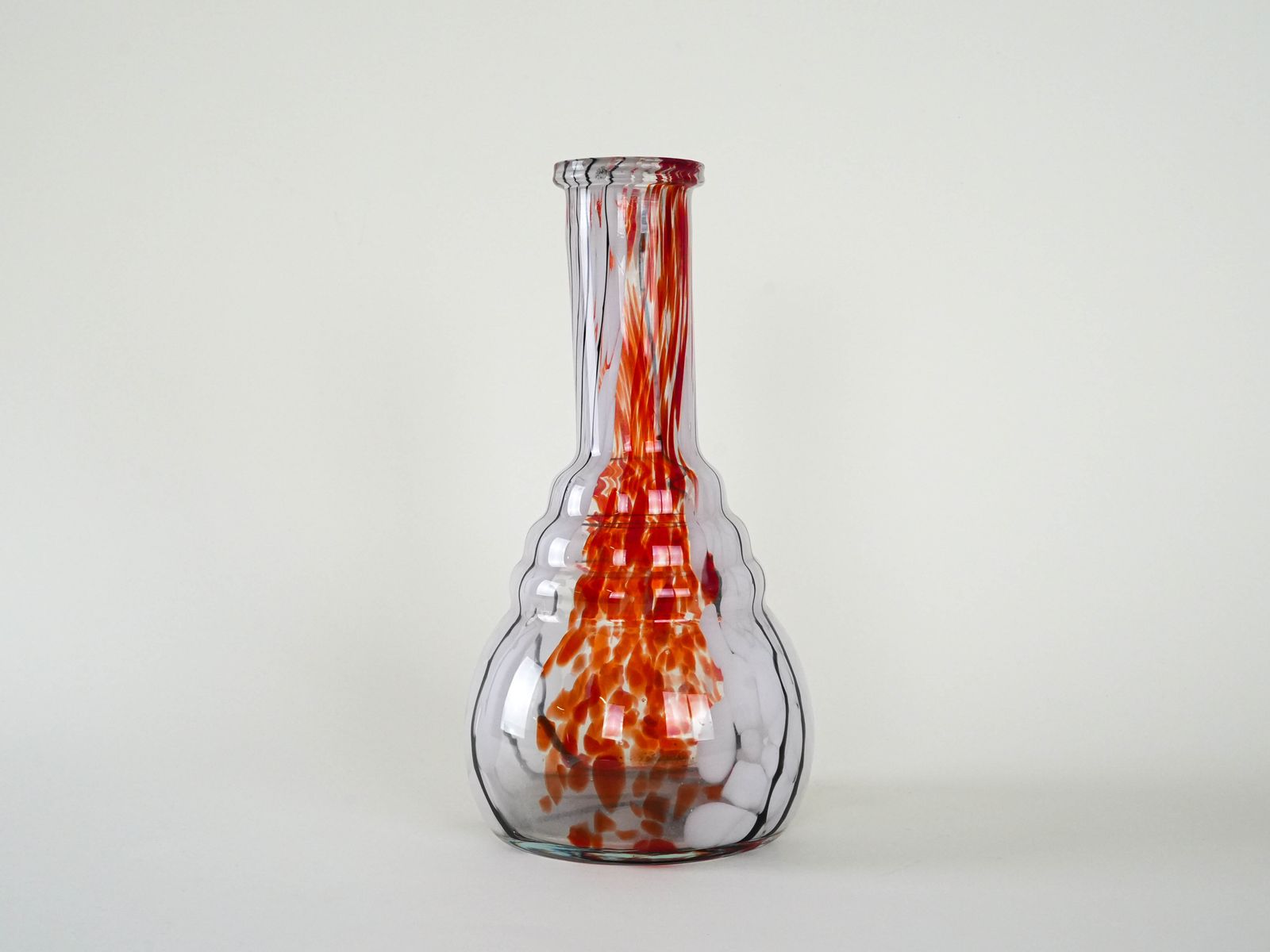 Glass Vase, Italian Design, 1970s, Made In Italy photo for sale