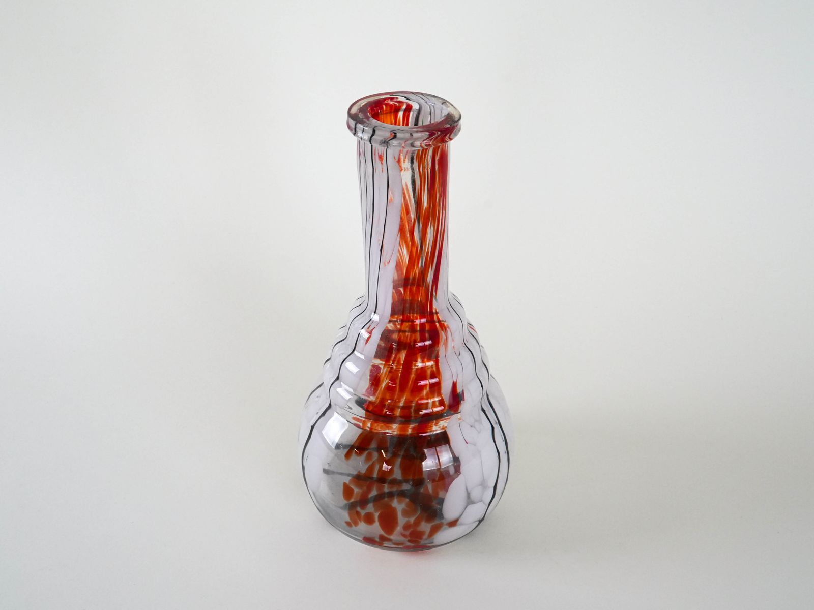 Glass Vase, Italian Design, 1970s, Made In Italy photo 379.0