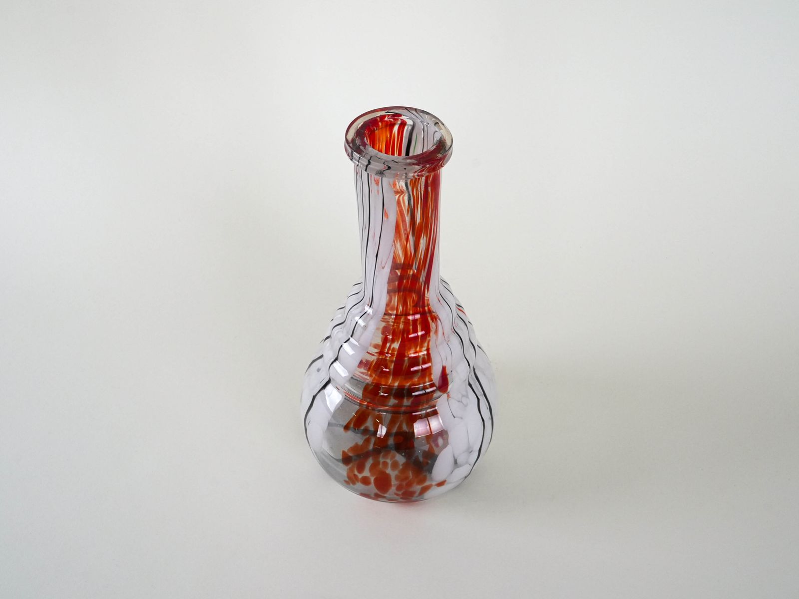 Glass Vase, Italian Design, 1970s, Made In Italy photo vinterior