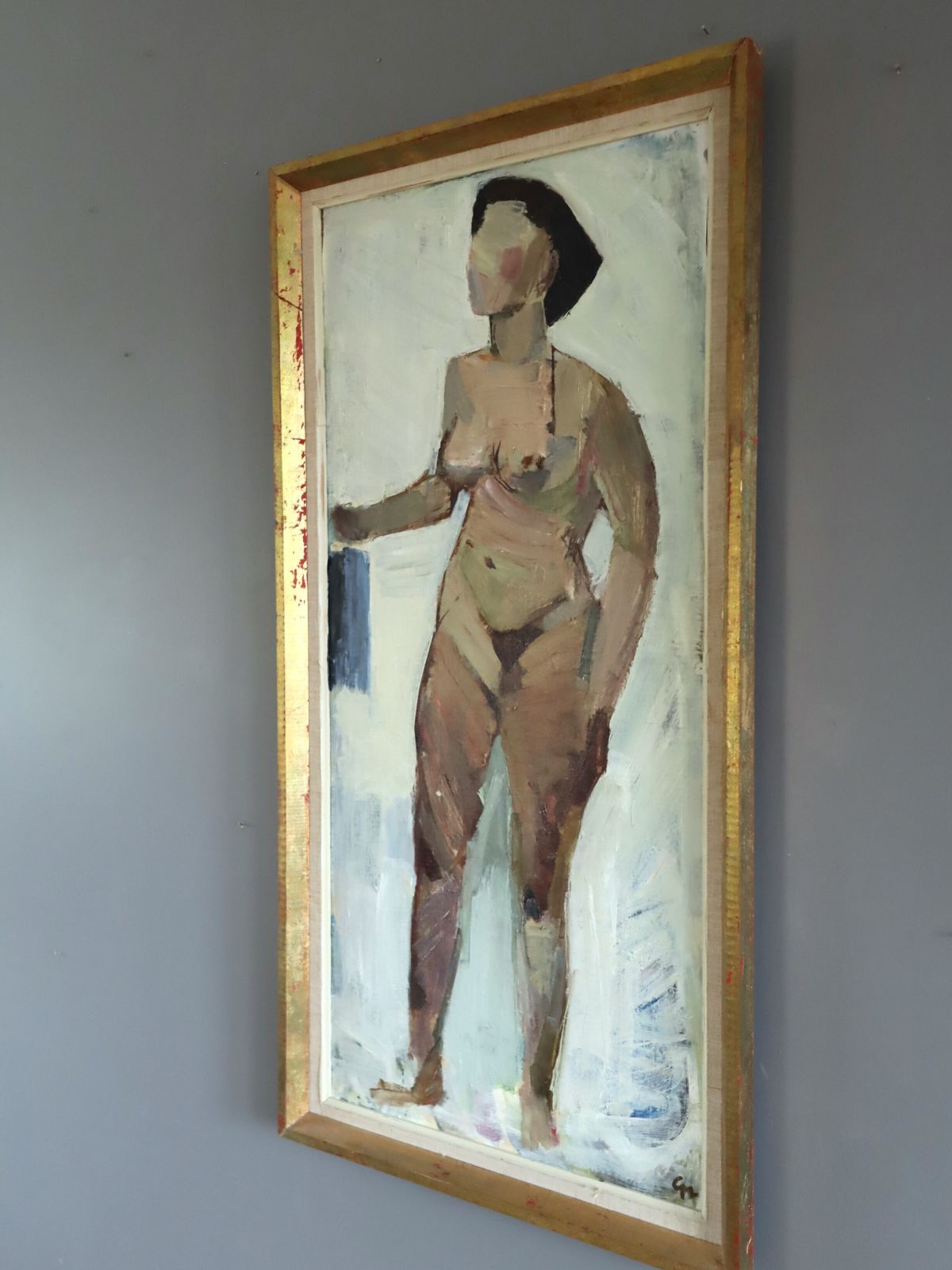 Nude In Soft Light  Oil Painting photo for sale