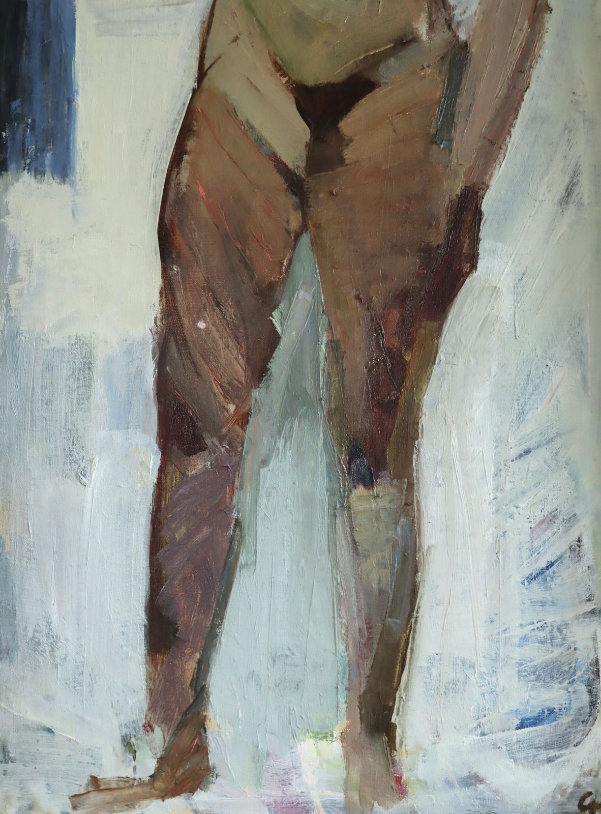Nude In Soft Light  Oil Painting photo vinterior