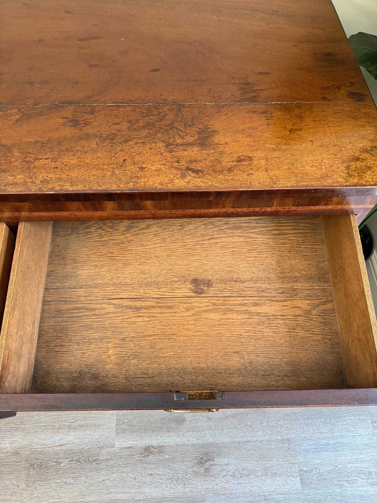 photo vinterior Antique Georgian Solid Wood Extra Large Chest Of Drawers