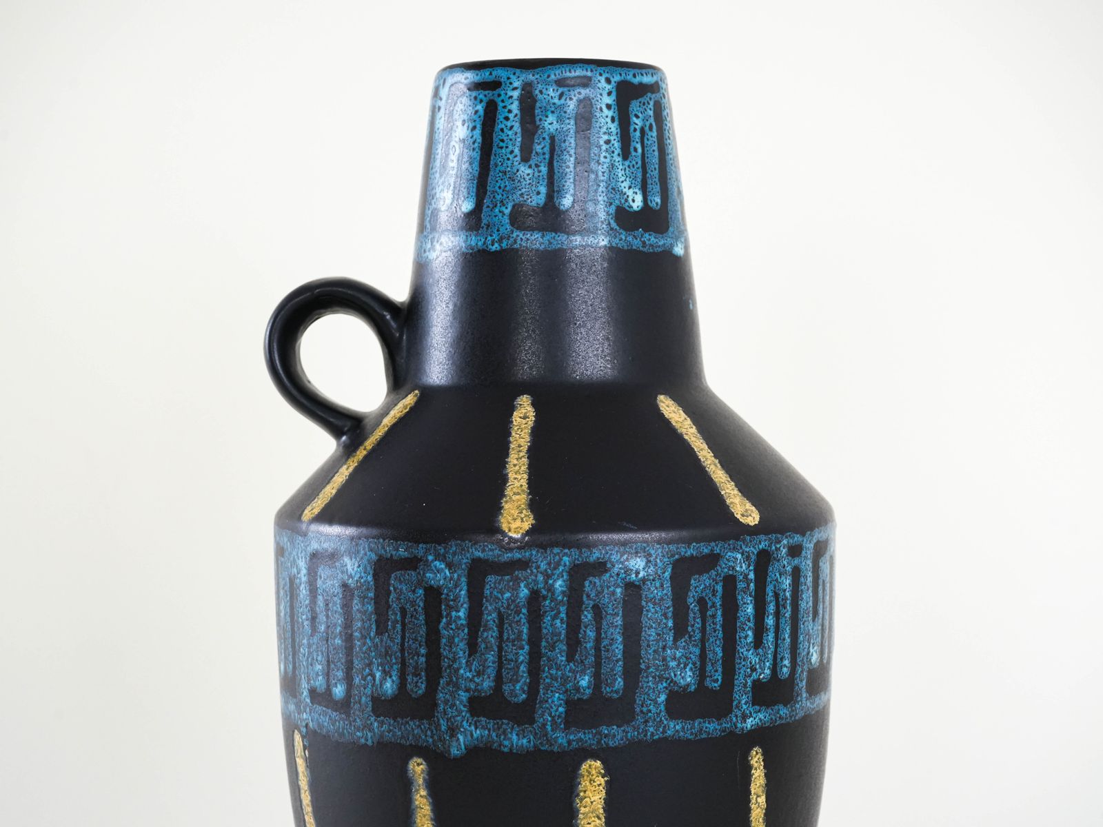 Ceramic Vase, German Design, 1980s, Manufacturer: West Germany photo Home Decor