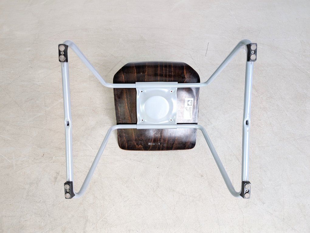 photo furniture Original Set Of 6 Adam Stegner Mid Century Paved Wooden Chairs, Chair Ass