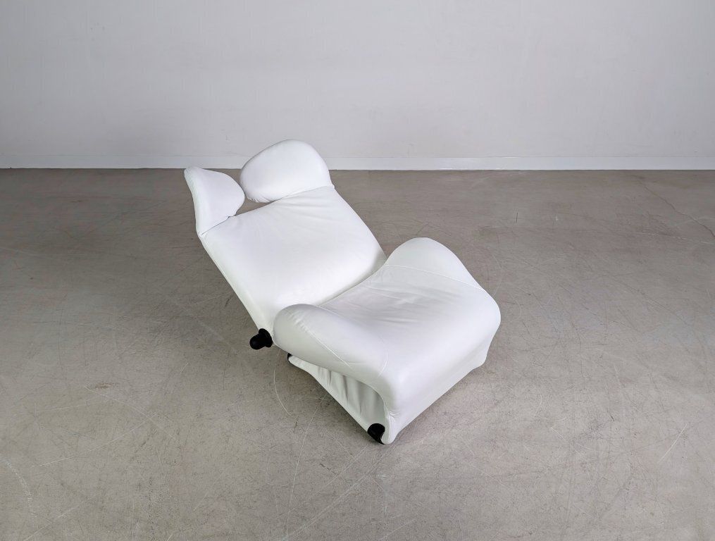 Furniture Original Cassina Wink Chair Toshiyuki Kita Leather White Design photo