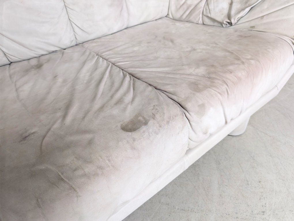 Vintage Sofa Couch Dupe Burkhardt Vogtherr Leather Two Seater photo vintage