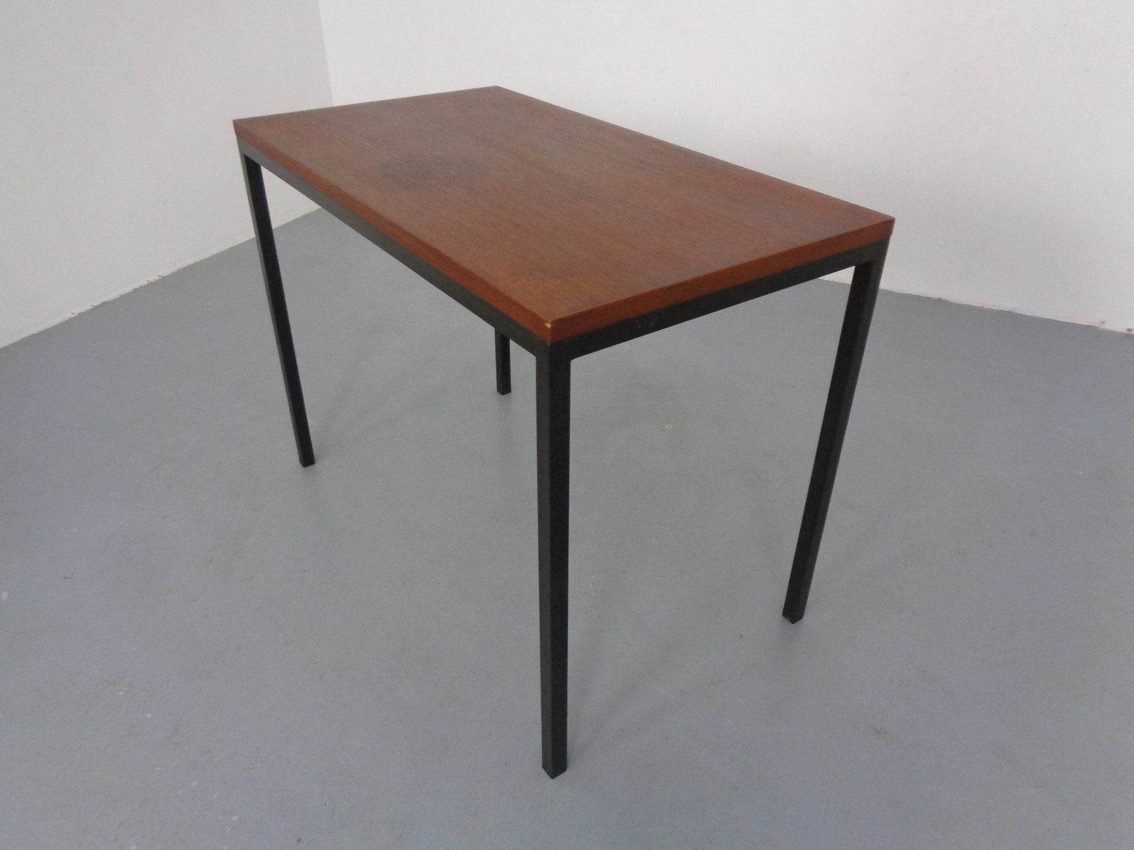 photo furniture Vintage Teak And Steel Desk Denmark 1960s
