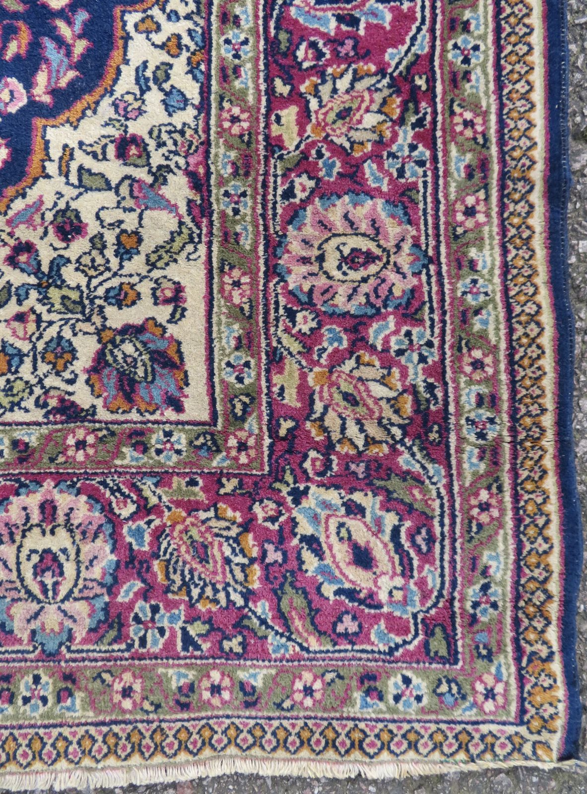 Antique Indian "Kashan" Rug. 161cm X 98cm. photo 399.0