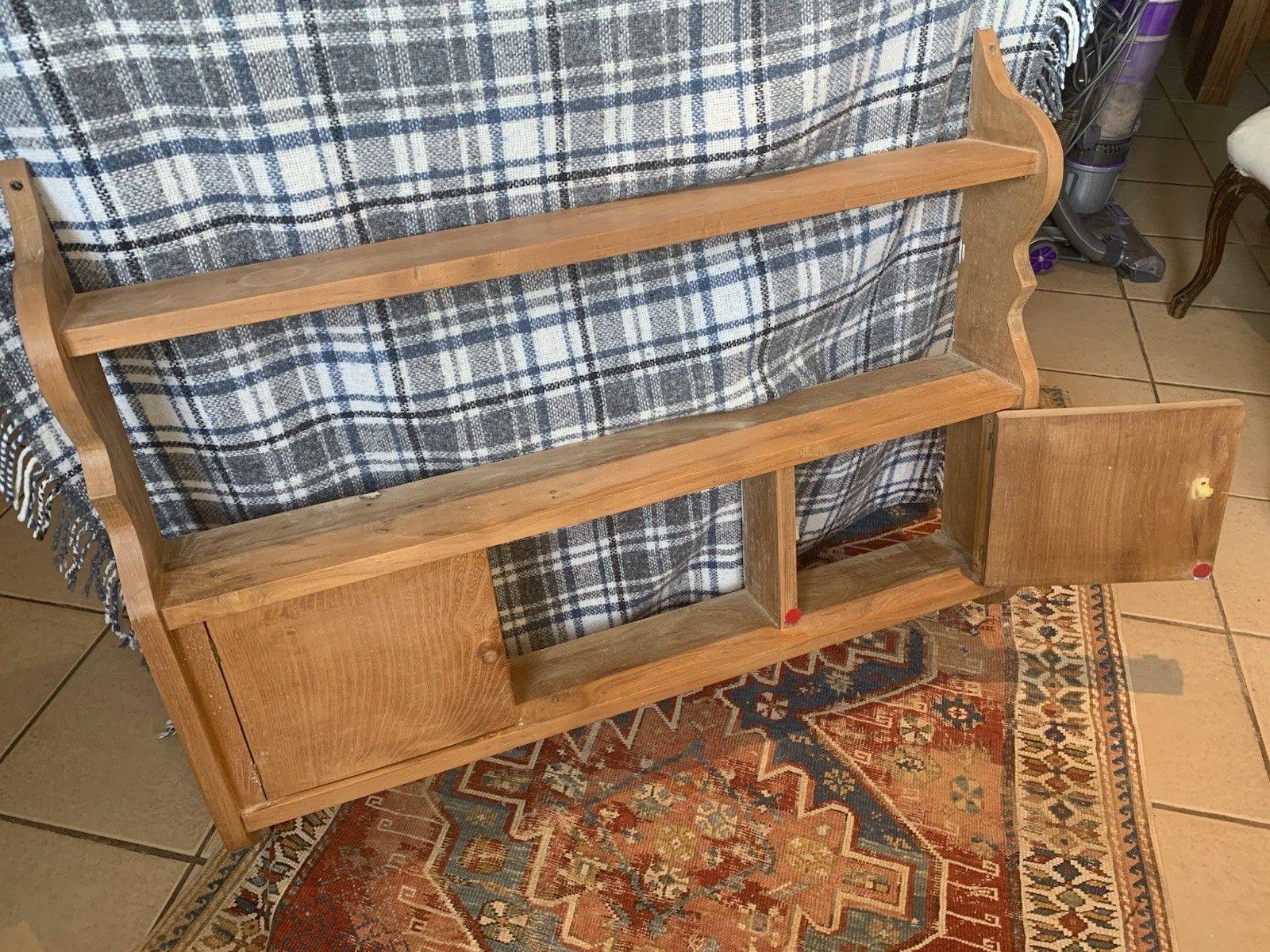 A Good Quality Midcentury Set Of Hanging Shelves, photo for sale