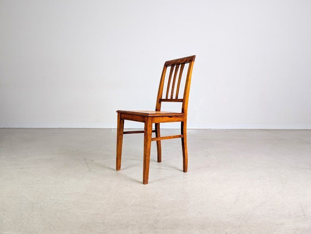 Art Nouveau Chair, Antique Viennese Cane, Side Chair, Wood photo Furniture