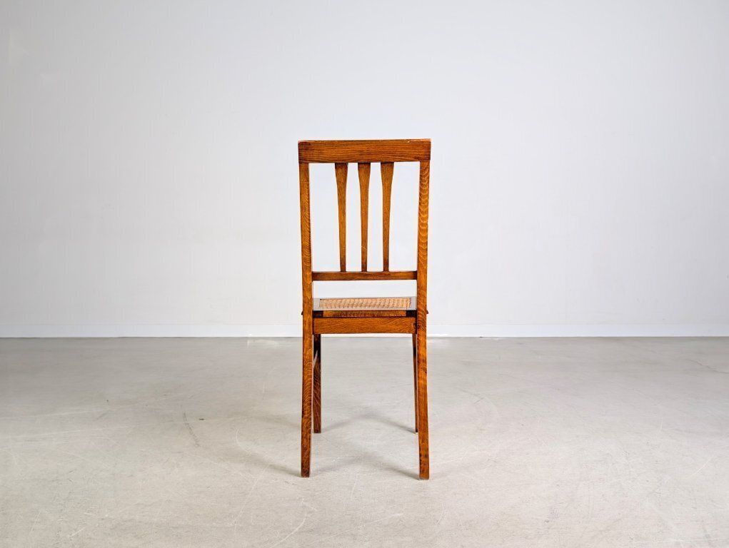 Art Nouveau Chair, Antique Viennese Cane, Side Chair, Wood photo vinterior