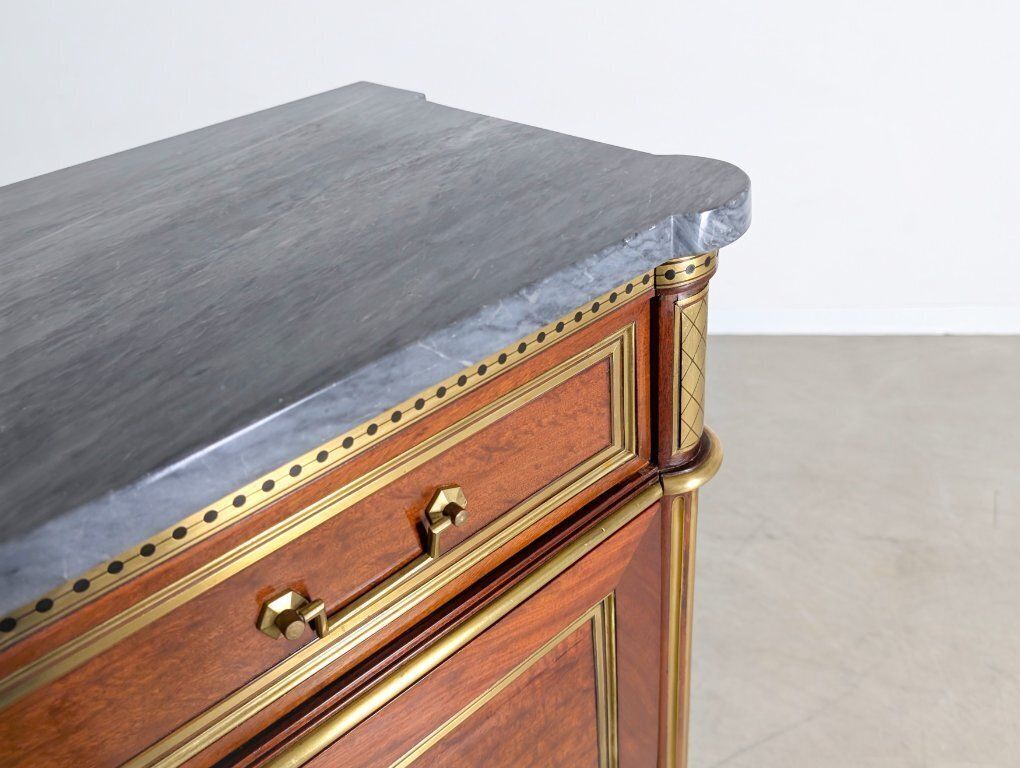 photo buy Original Louis XVI Chest Of Drawers/Secretary, Mahogany, Brass