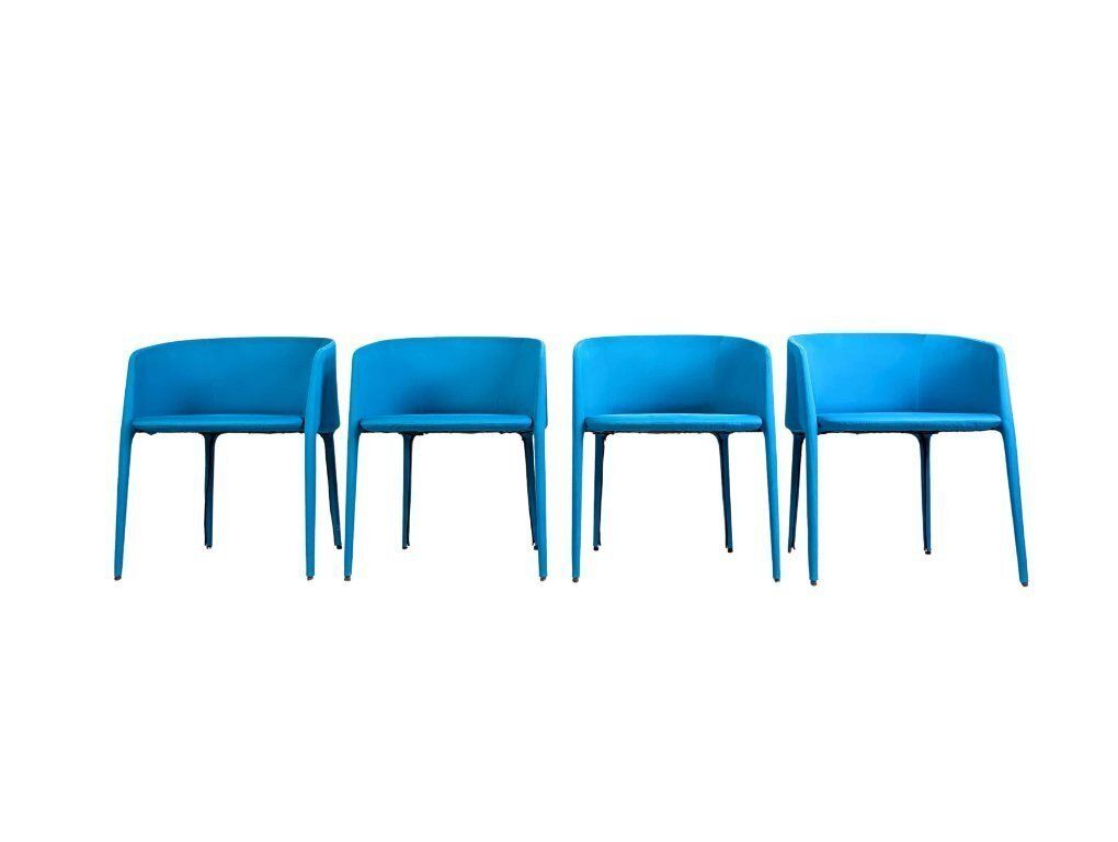 Set Of 4 Mdf Italia Achille Armchairs By Jean Marie Massaud