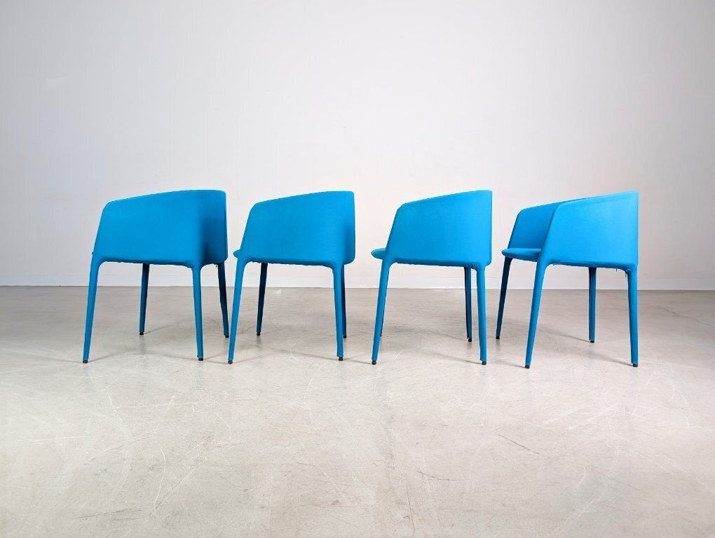 Set Of 4 Mdf Italia Achille Armchairs By Jean Marie Massaud photo vinterior