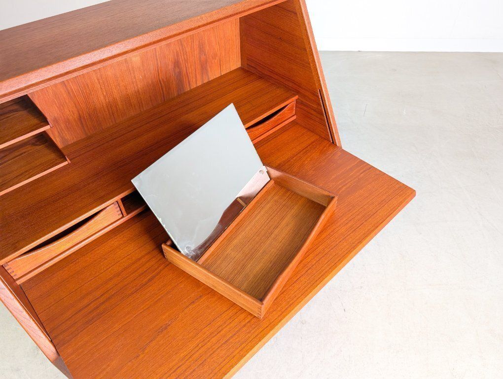Furniture Original Nils Jonsson Secretary Hjn Mobler Midcentury Teak Danish photo