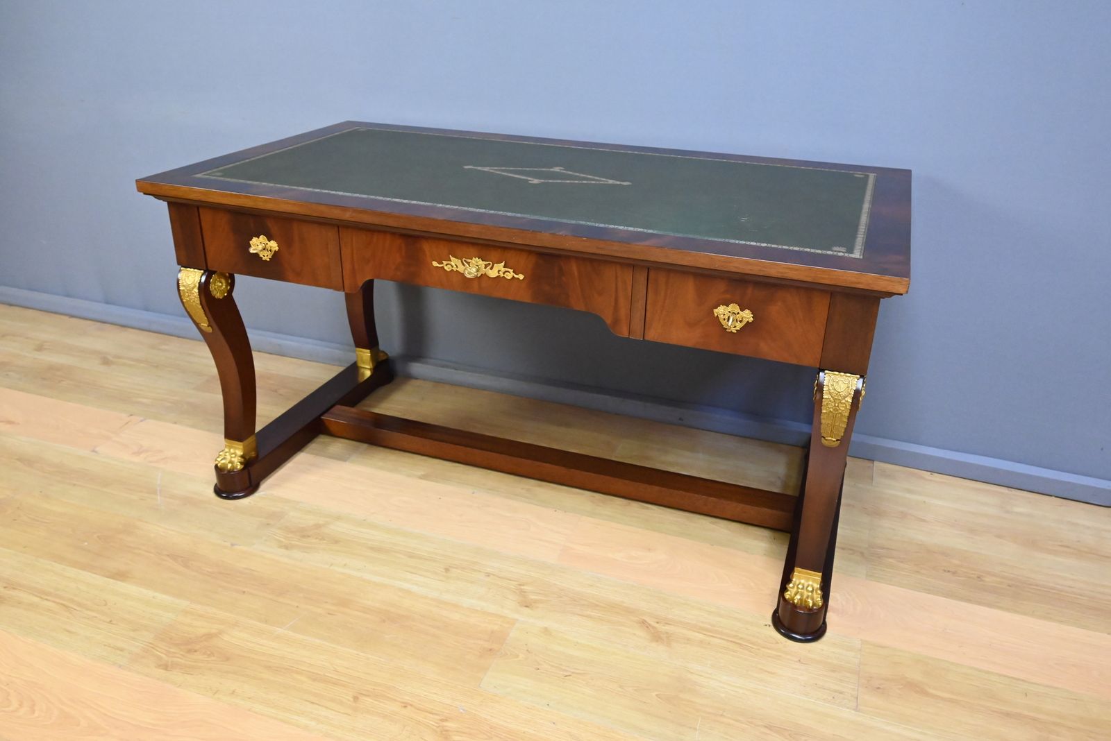 Mahogany Desk, Egyptian Revival Style – 20th Century photo Furniture