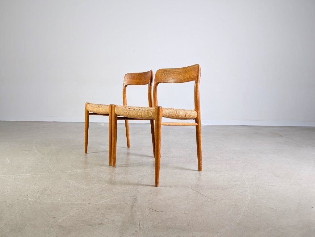 Set Of 2 Niels O Moller Chairs, Model 77, J.L. Møllers Danish Teak photo 1358.0