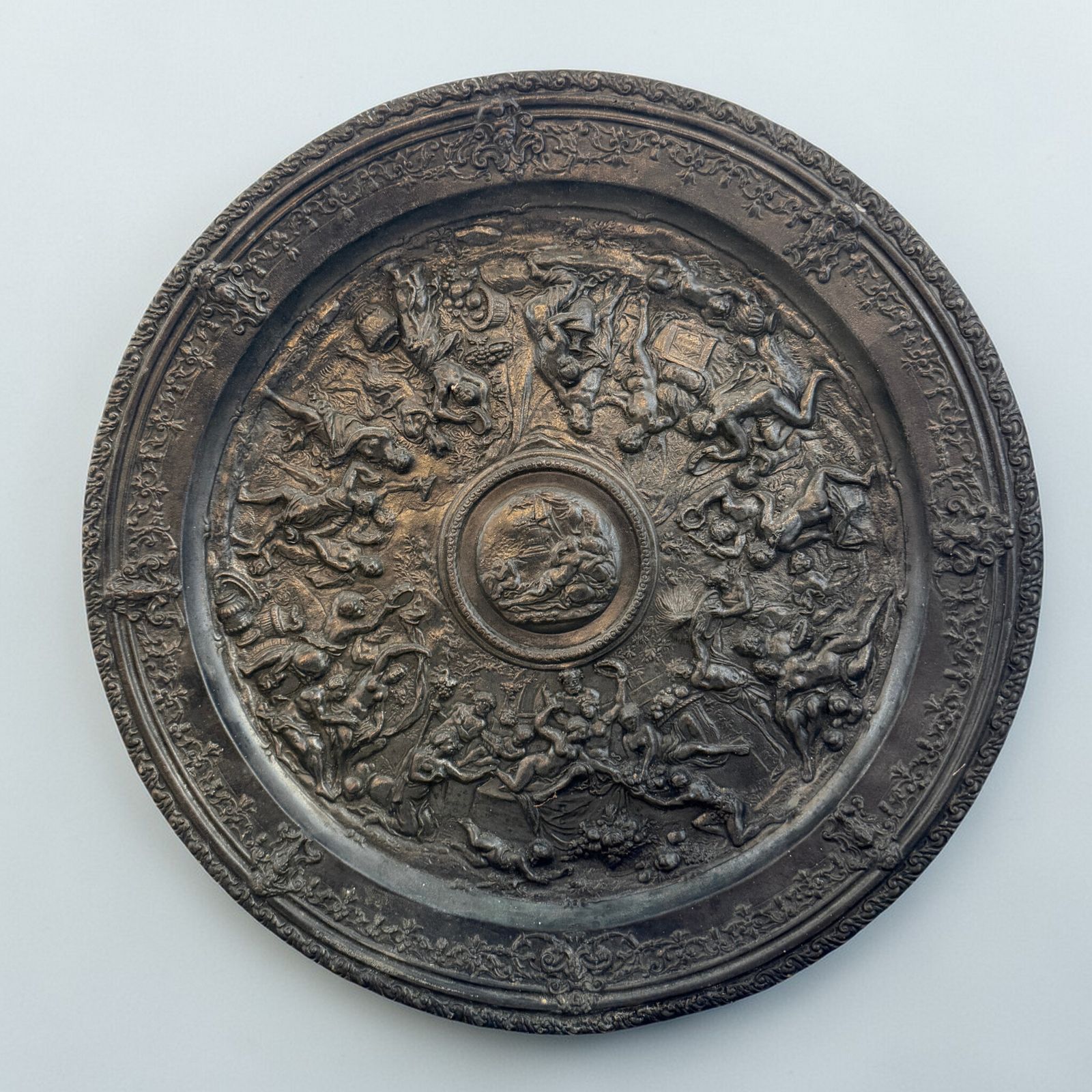 Grand Tour Style Cast Iron Charger Circa 1890.