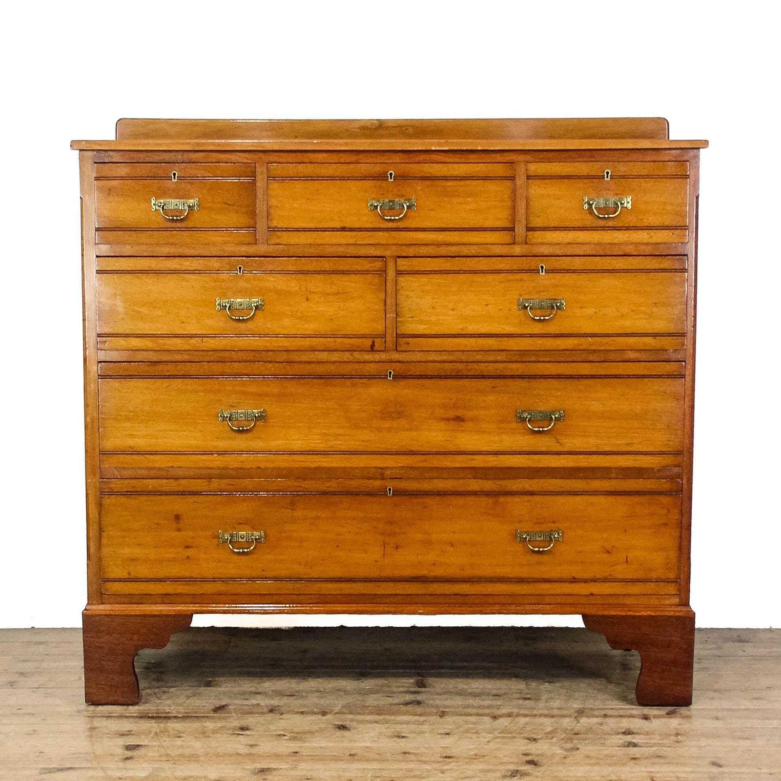 Antique Victorian Walnut And Mahogany Chest Of Drawers | Bedroom Storage | Antique Storage | Bedroom | Edwardian Furniture (M 6714)