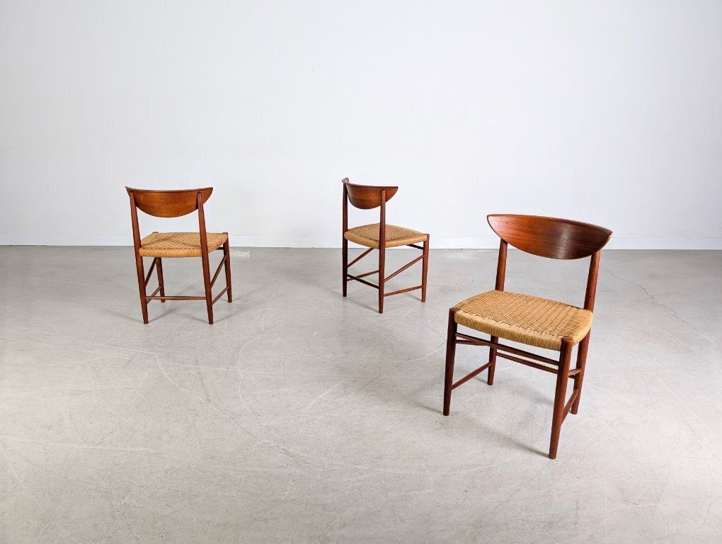 Set Of 5 Søborg Møbelfabrik Chairs Peter Hvidt Mølgaard Nielsen 316 photo vintage