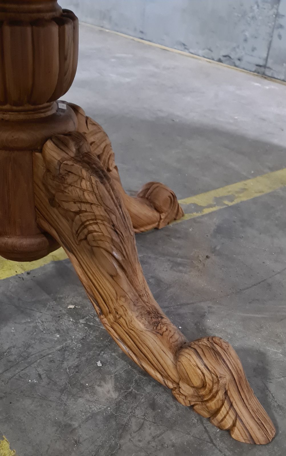 Round Reclaimed Teak Plantation Style Pedestal Dining Table | 150 Cm photo Furniture