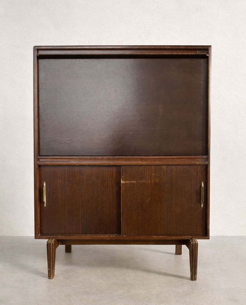 Mid Century Secretary Desk By Robert Heritage For Beaver & Tapley, Walnut Brown photo furniture