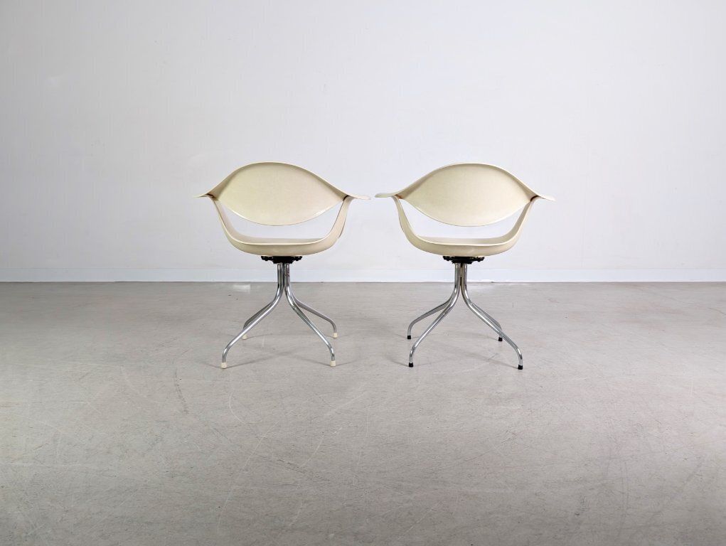 2x Daf Swag Leg Arm Chair Charles Eames George Nelson Herman Miller photo vinterior