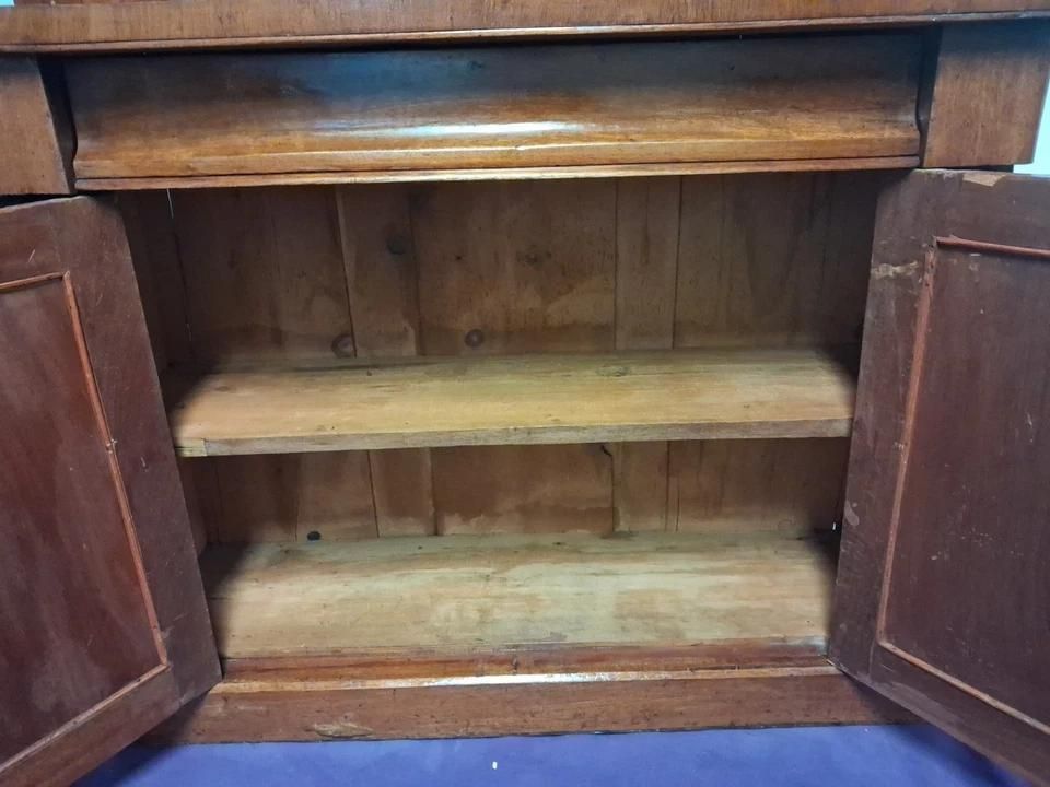 photo vinterior Antique Victorian School Library Styled Bookcase With Bottom Sorage And Draw