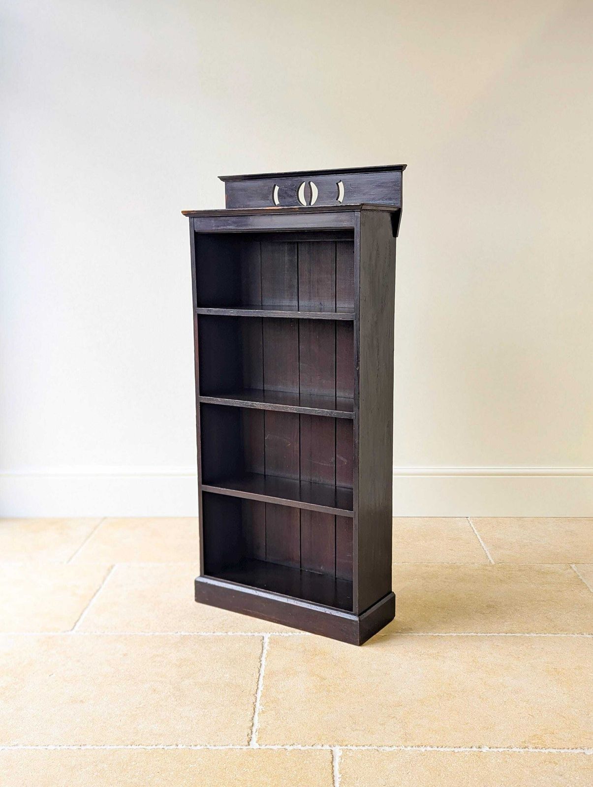 Antique Late Victorian Stained Pine Bookcase C.1890 photo buy