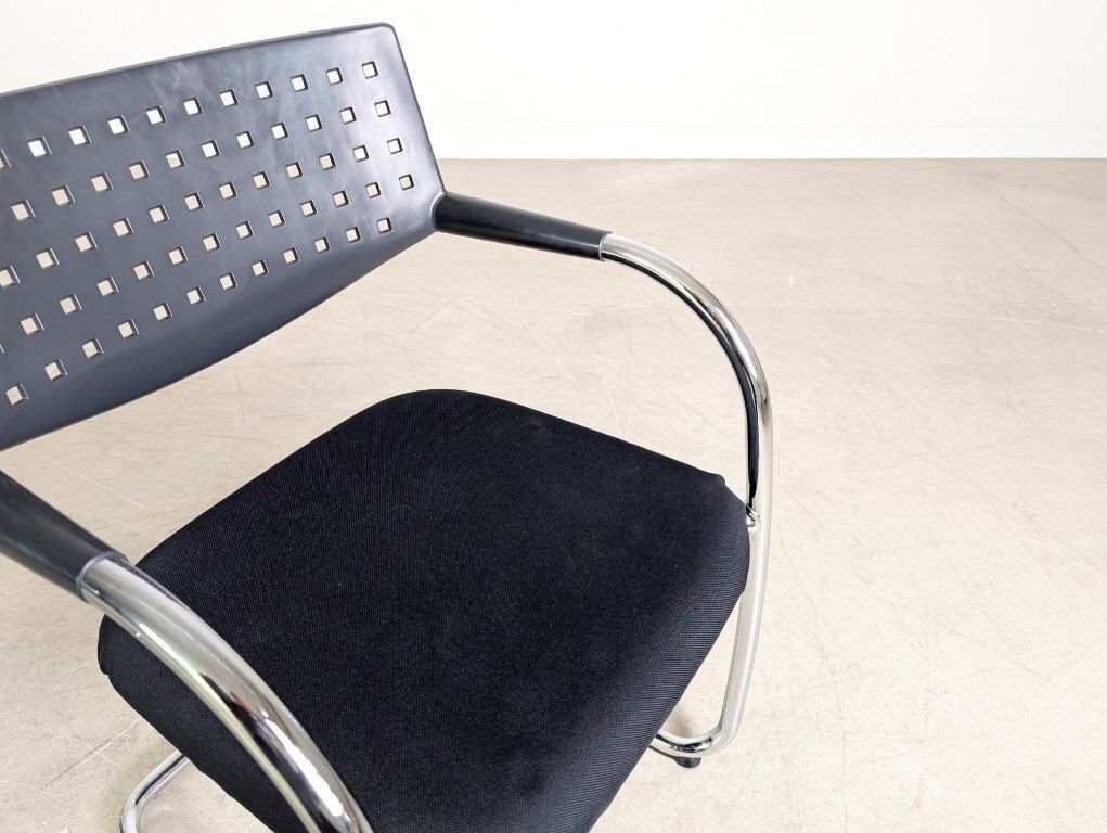 Set Of 2 Vitra Visavis Chairs, Cantilever Design Armchairs photo vintage