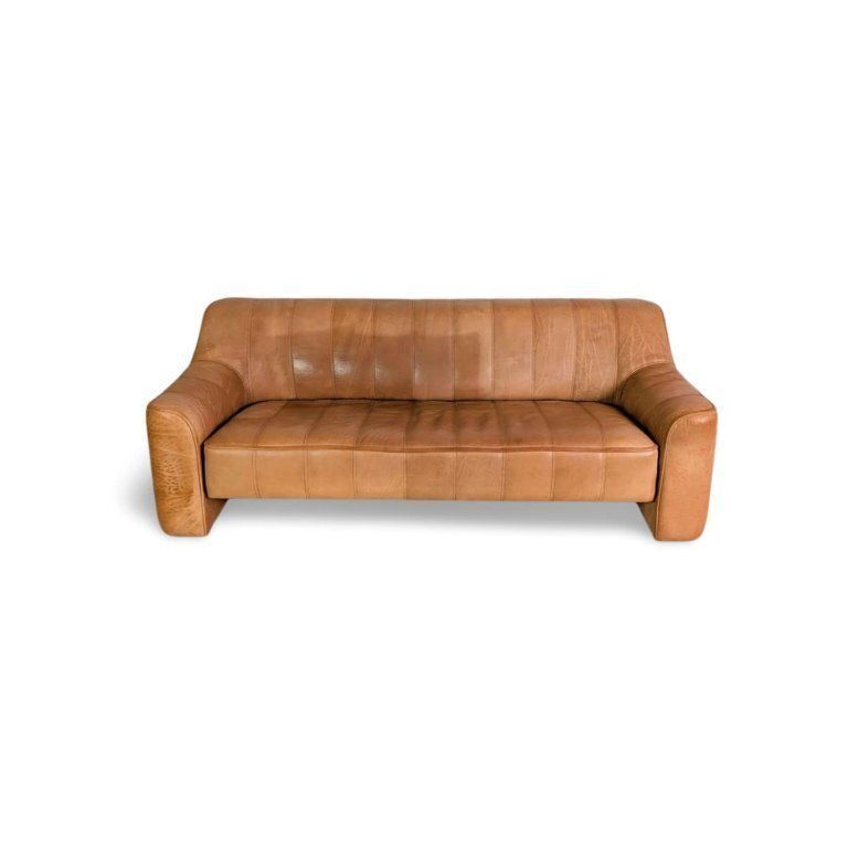 Original De Sede Ds44 Three Seater Buffalo Leather Sofa Couch