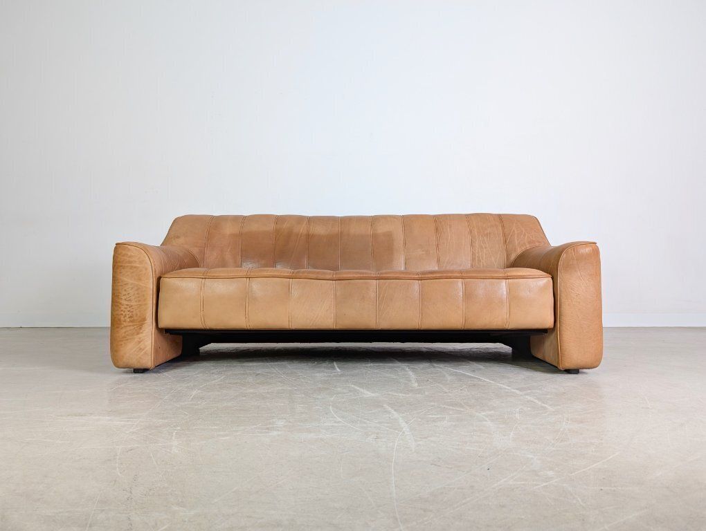 Original De Sede Ds44 Three Seater Buffalo Leather Sofa Couch photo for sale