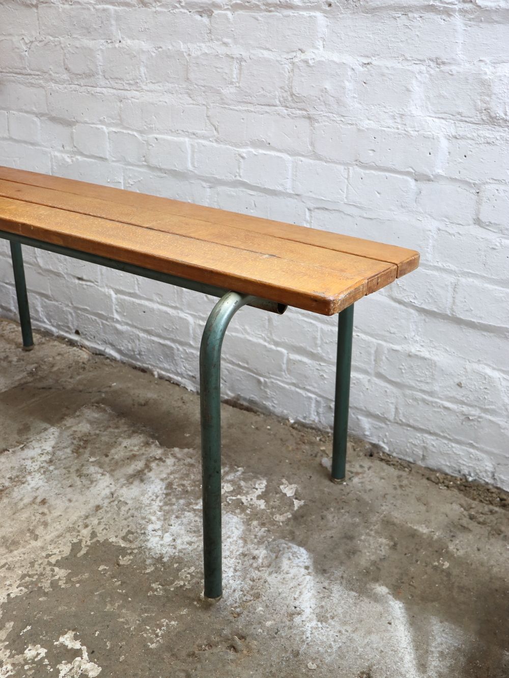 Vintage Mullca French School Bench   Adult Height photo vinterior