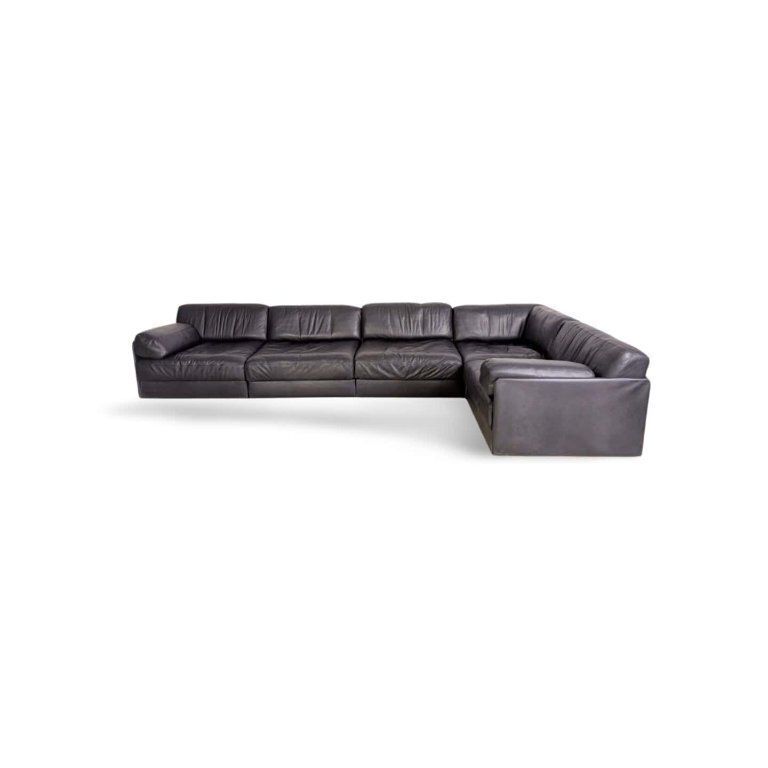 De Sede Ds 76/78 Modular Sofa Corner Sofa Design Corner Couch Leather Black
